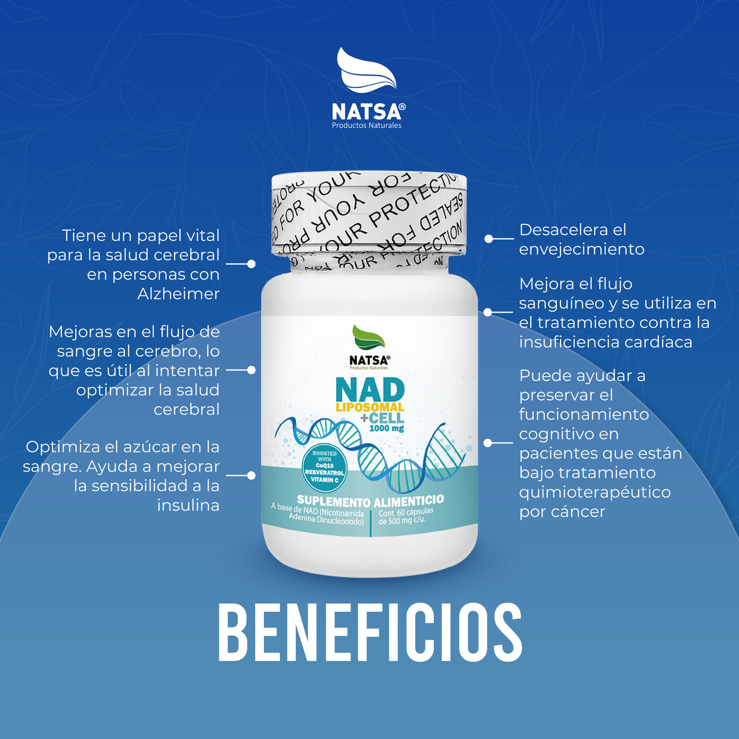 NAD+Cell 60 cápsulas