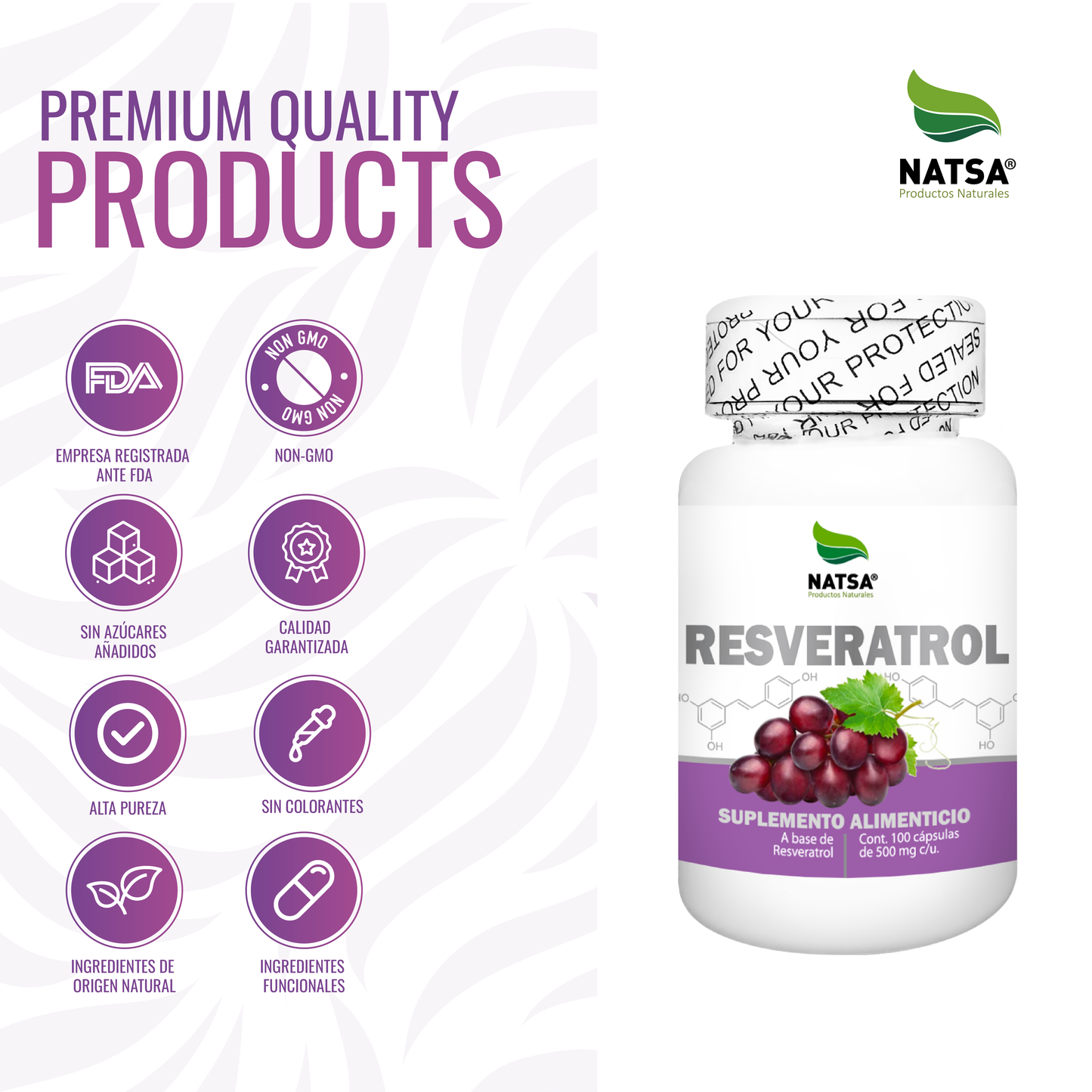 Resveratrol 100 cápsulas