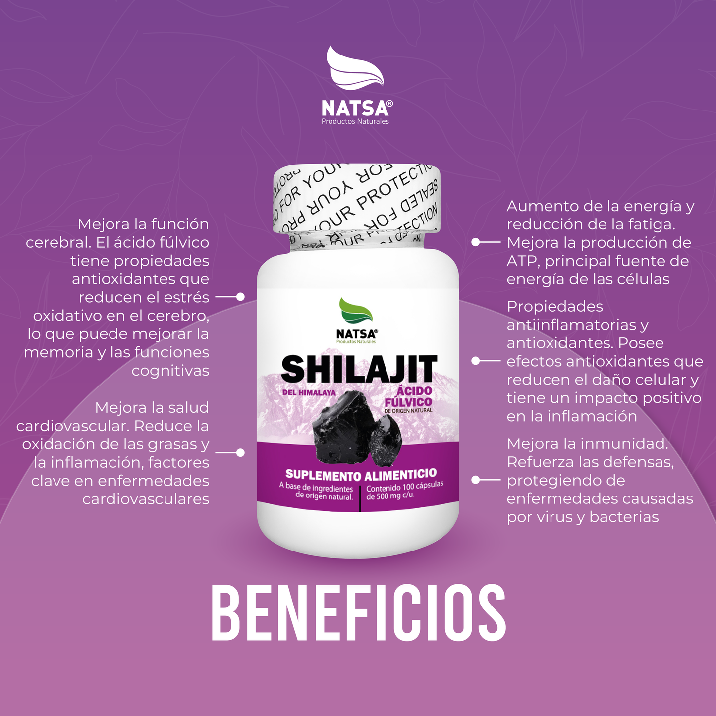Shilajit 100 cápsulas