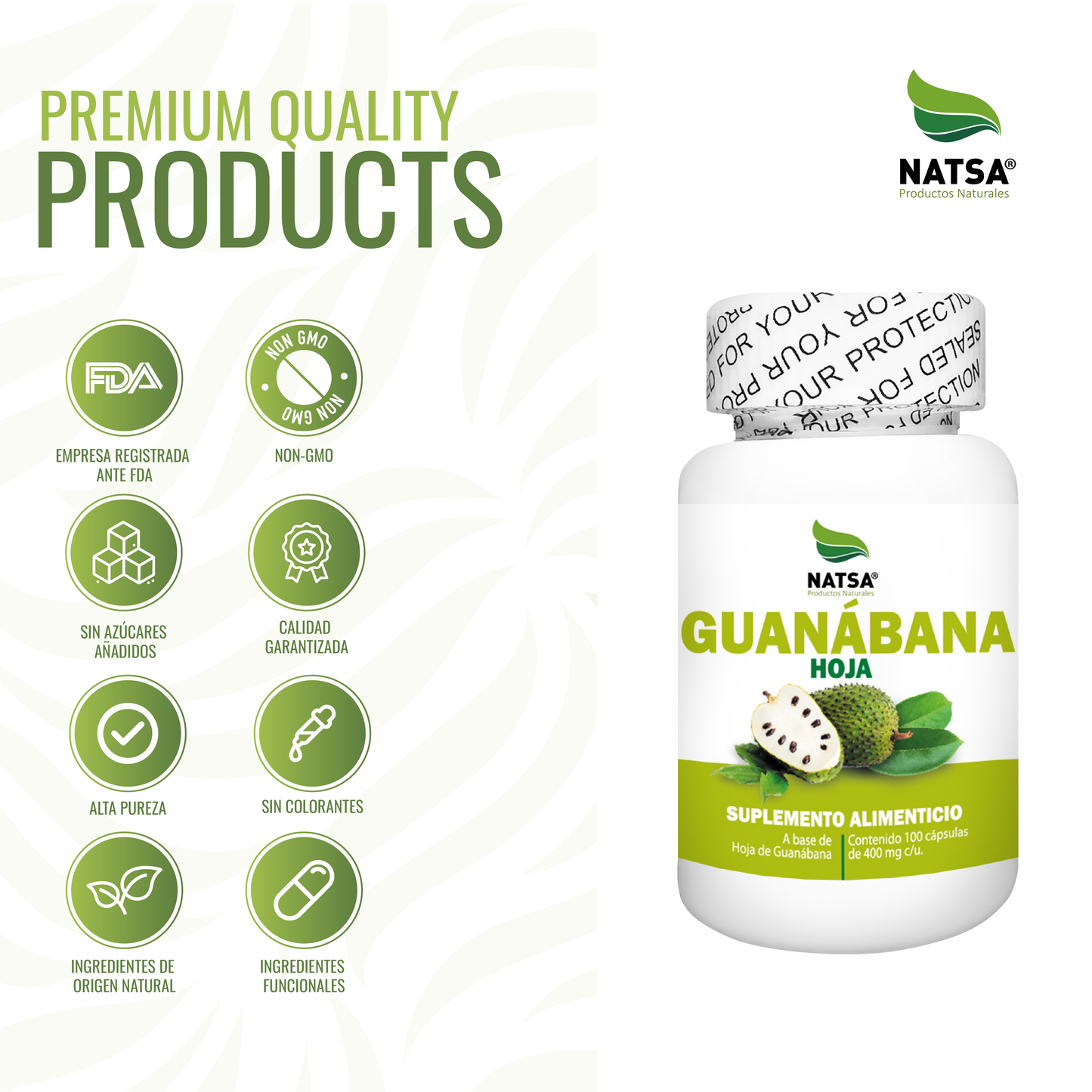 Guanábana 100 cápsulas