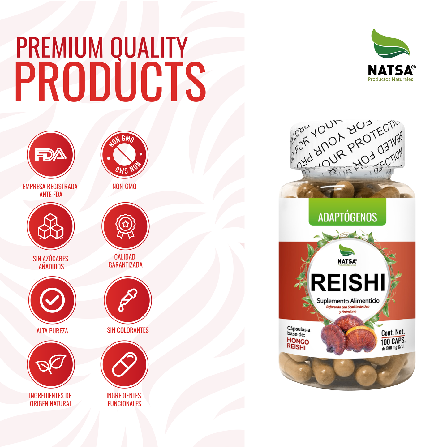 Reishi 100 cápsulas