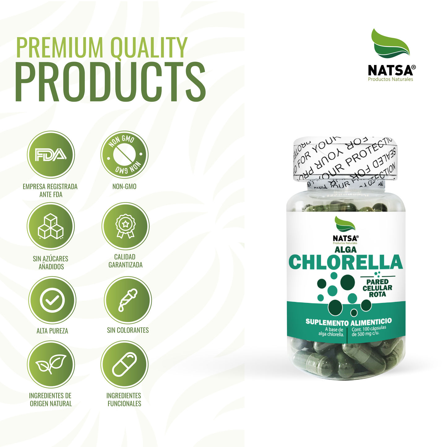 Chlorella 100 cápsulas