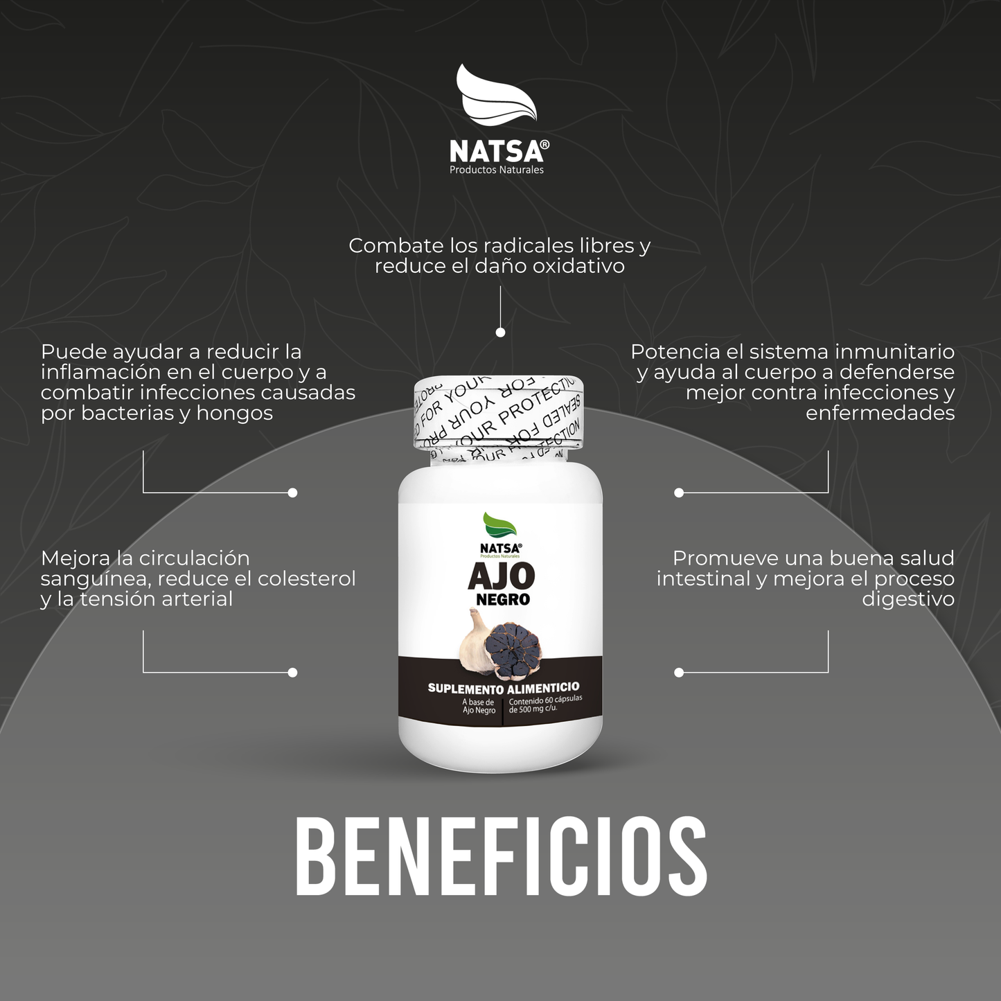 Ajo Negro 60 cápsulas