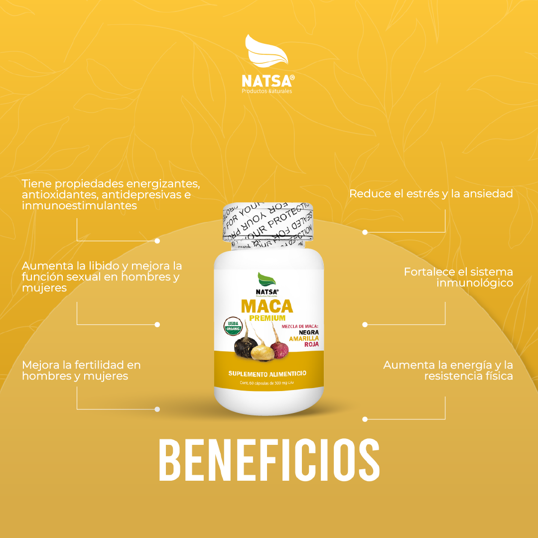 Maca Peruana Premium 60 cápsulas