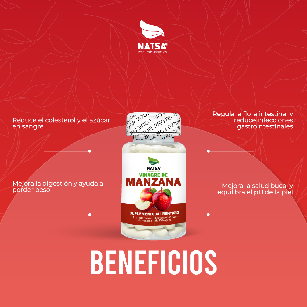 Vinagre de Manzana 100 cápsulas