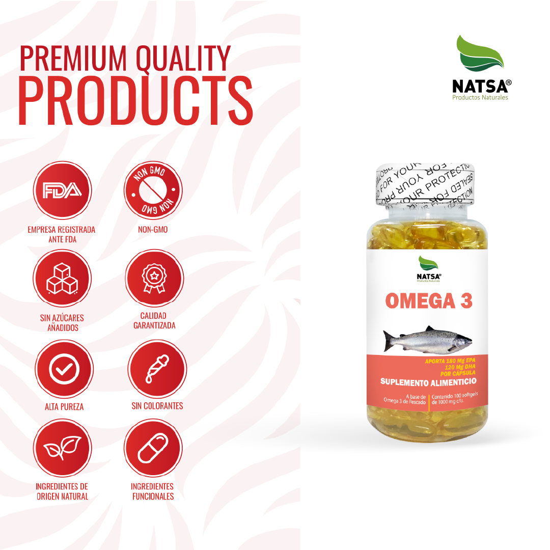 Omega 3 Aceite de Pescado 100 softgels