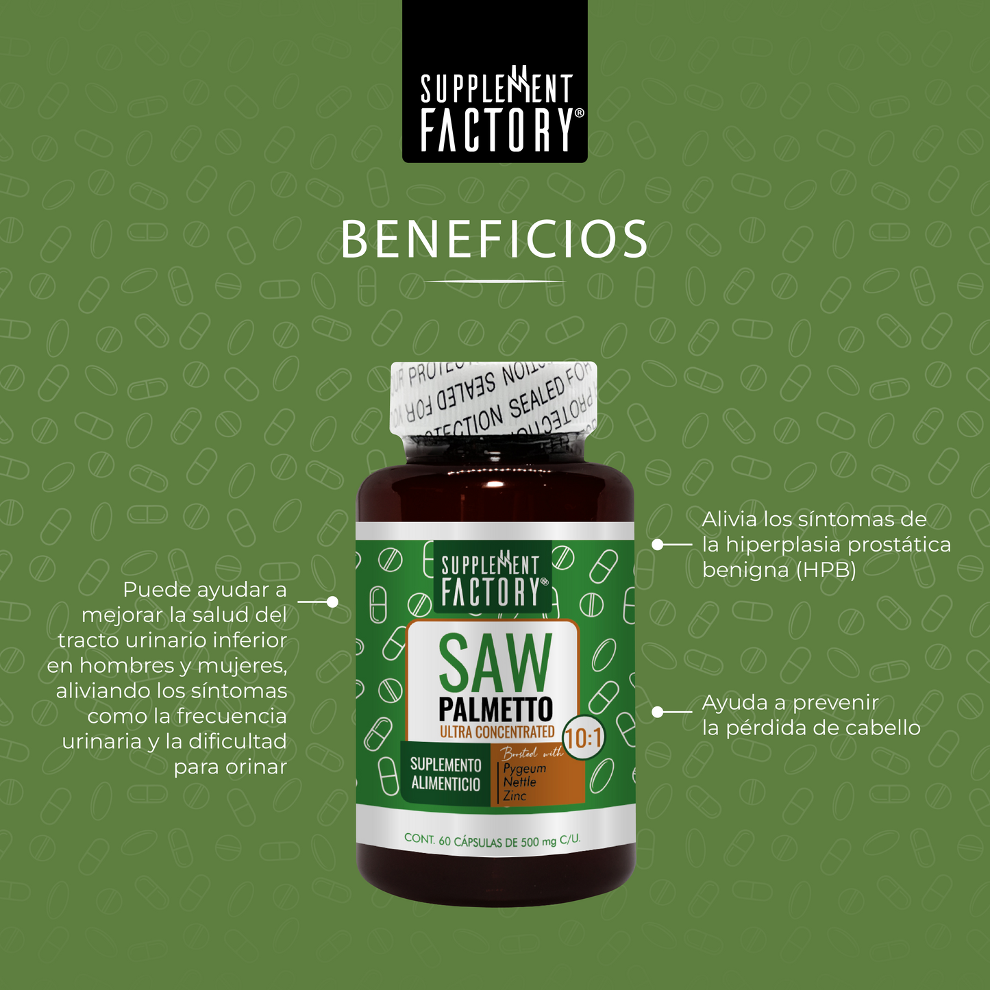 Saw Palmetto 10:1 60 cápsulas