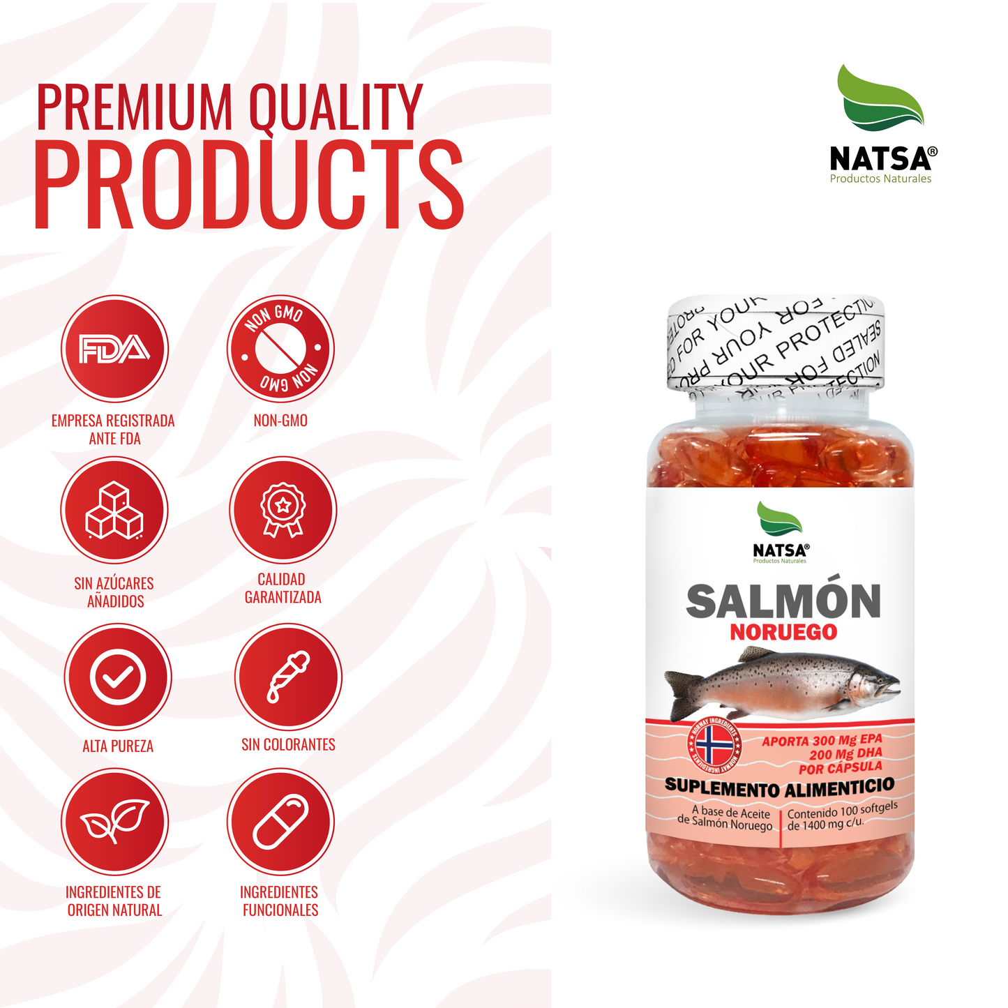 Salmón Noruego 100 softgels