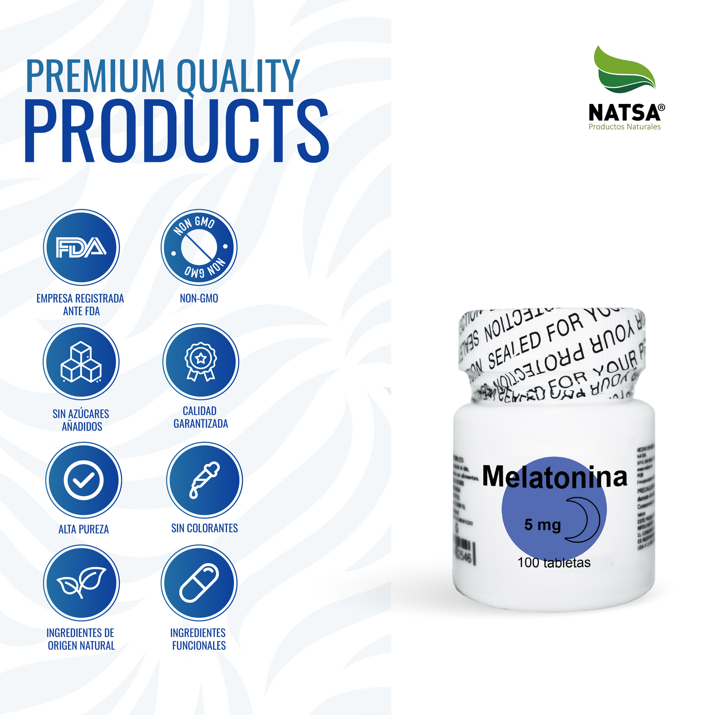 Melatonina 5 mg 100 tabletas