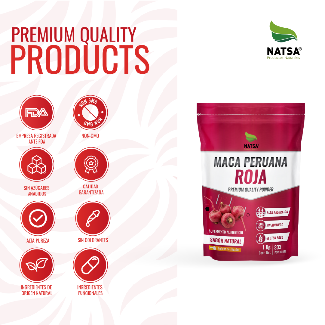 Maca Peruana Roja 1 kg
