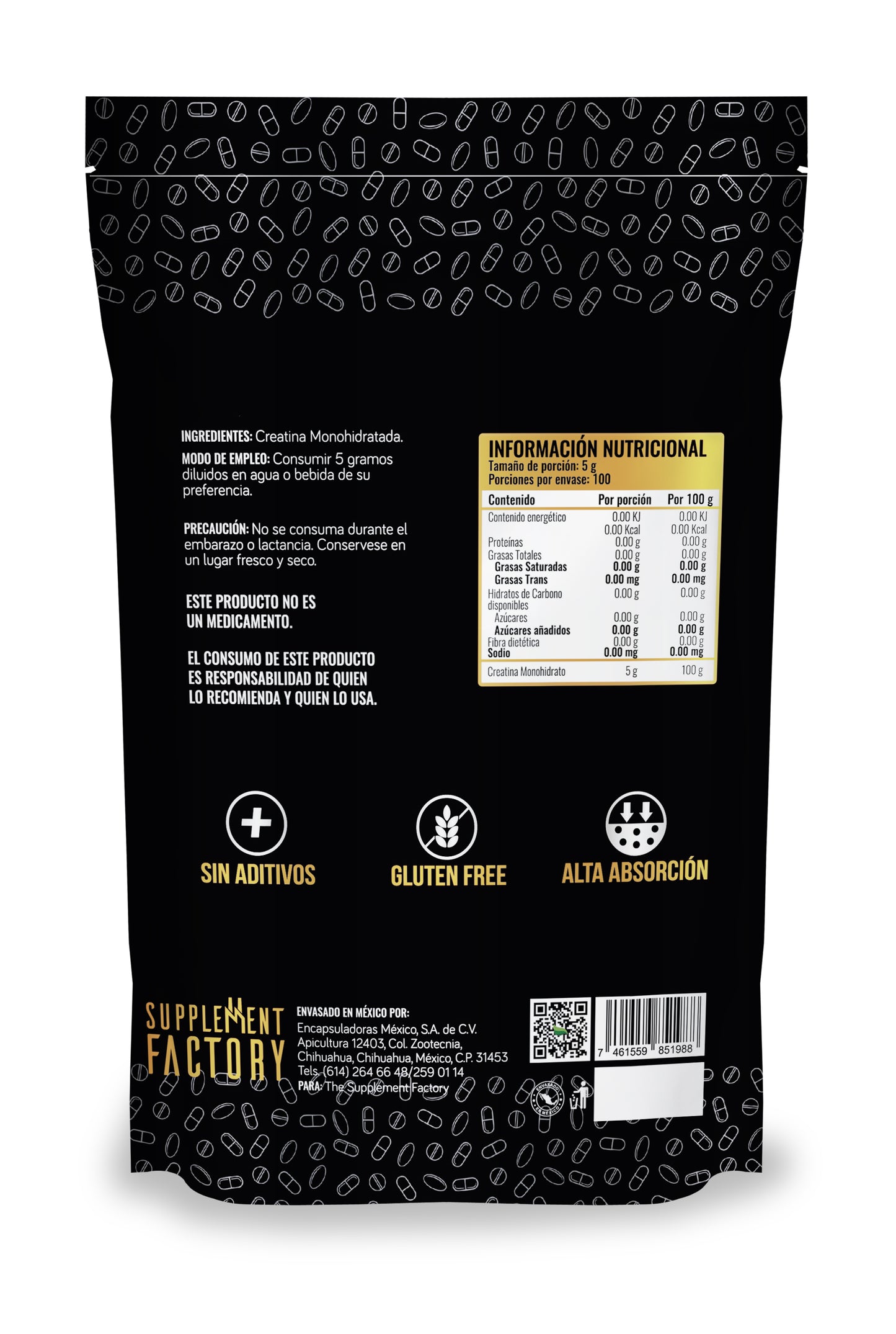Creatina 500 g (Polvo)