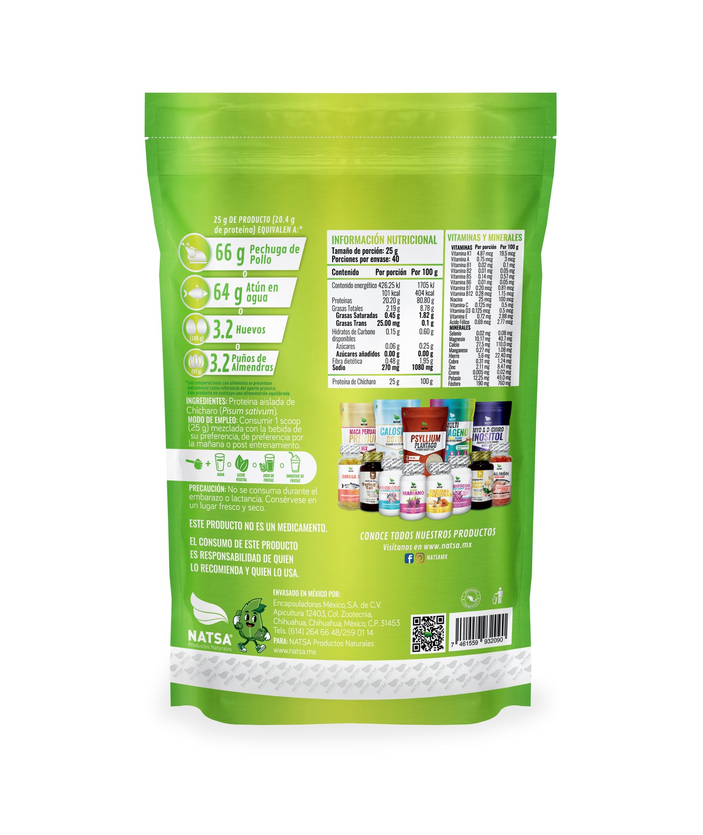 Proteína de Chícharo 1 kg
