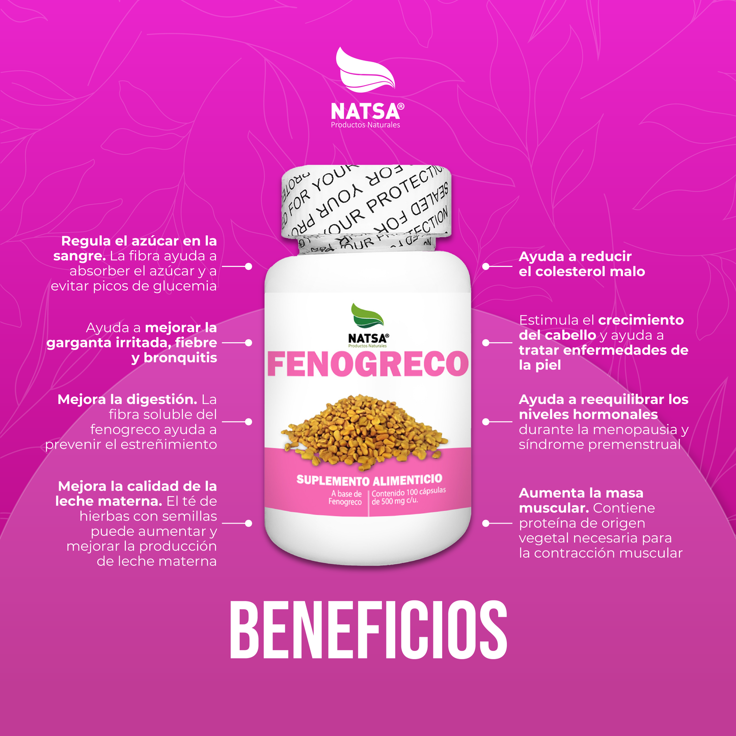 Fenogreco 100 cápsulas