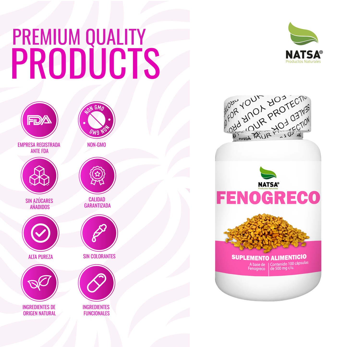 Pack Vitalidad Premium, Aguaje y Fenogreco 100 Cap C/u