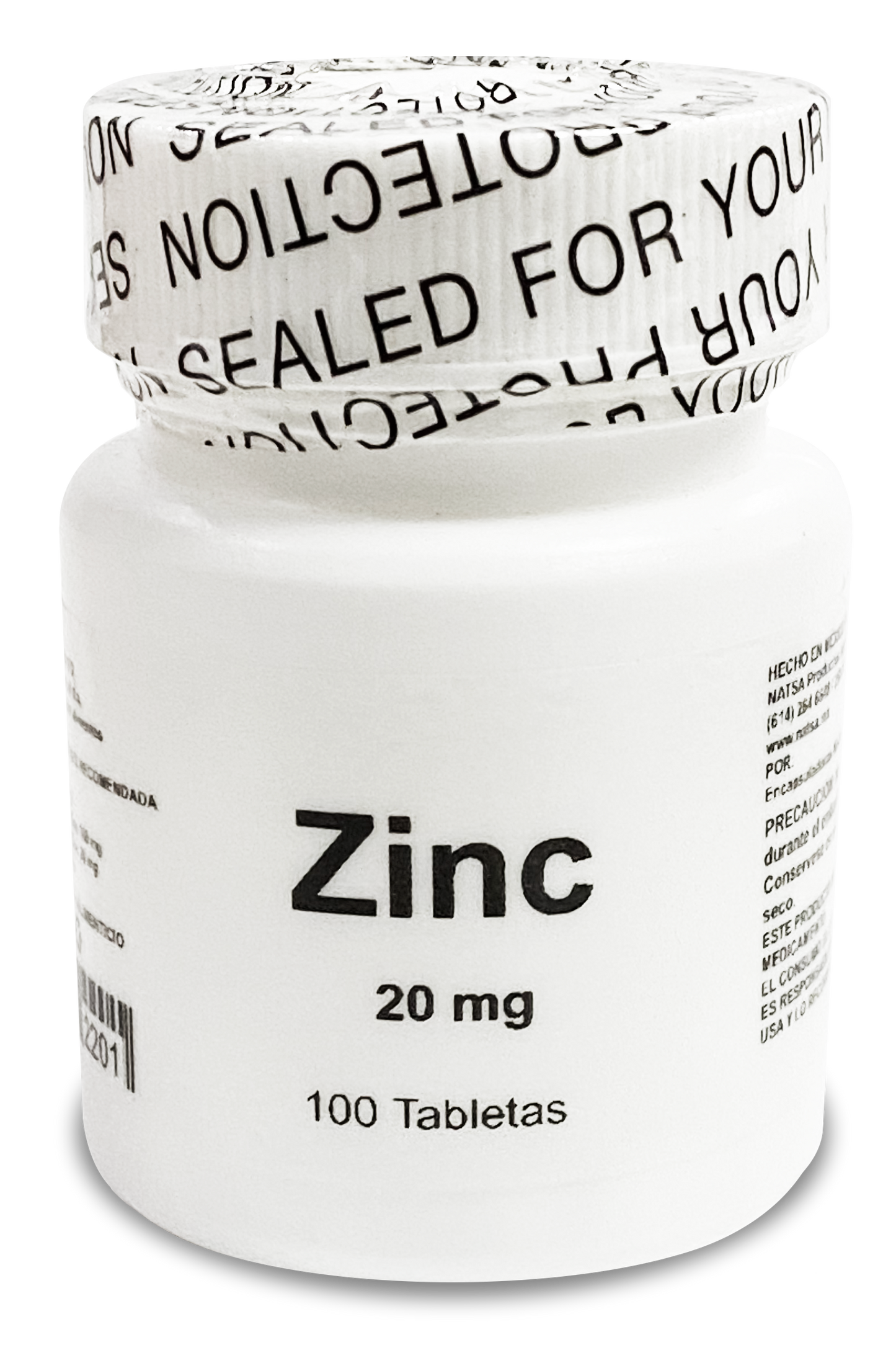 Zinc 20 mg 100 tabletas