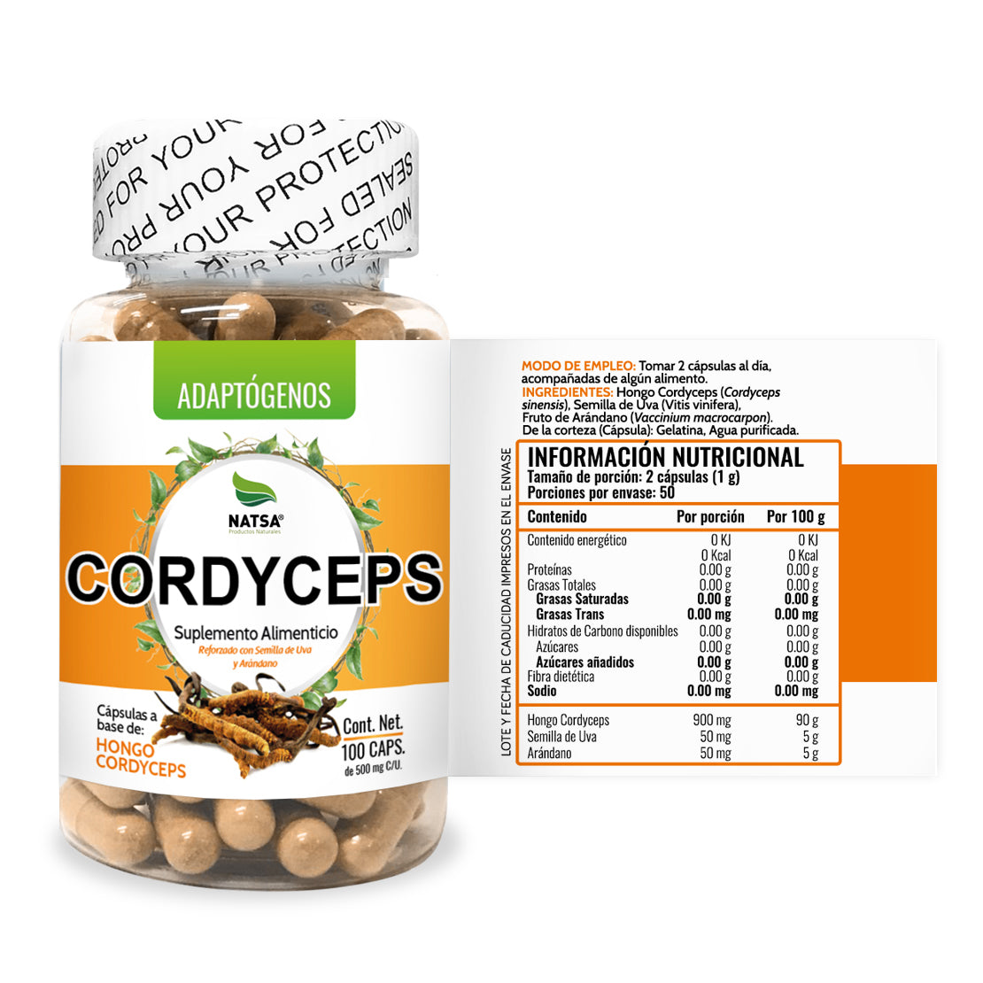 Cordyceps 100 cápsulas