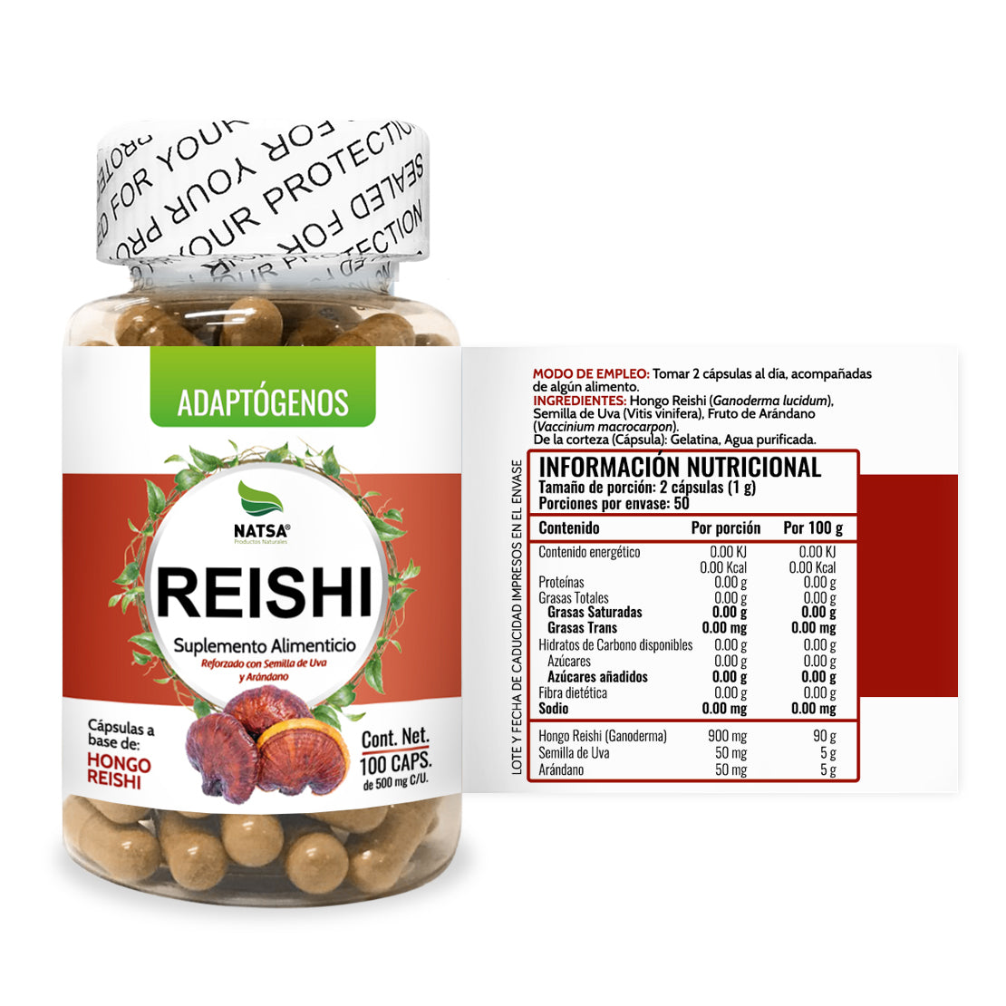 Reishi 100 cápsulas