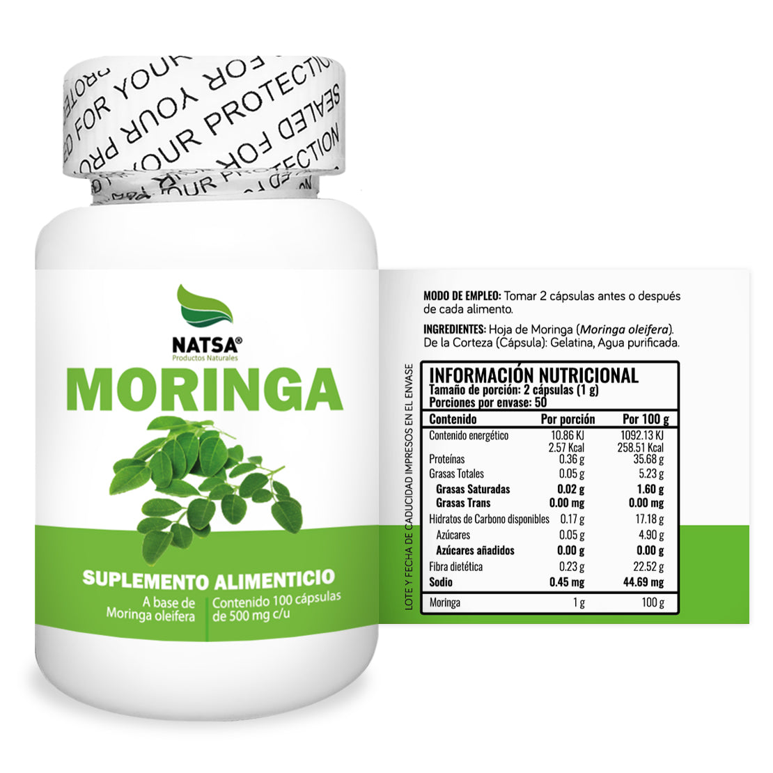 Moringa 100 cápsulas