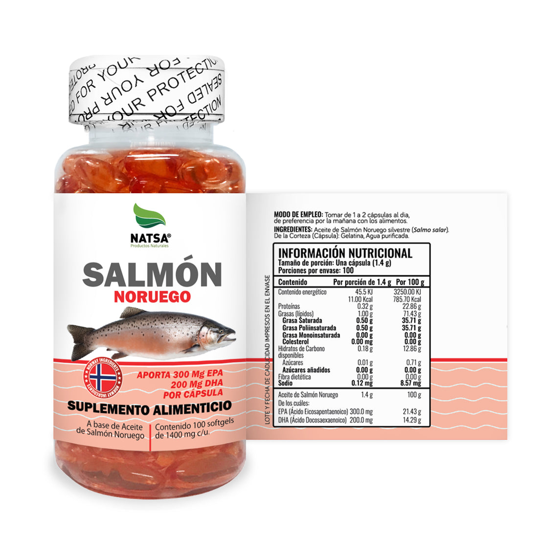 Salmón Noruego 100 softgels