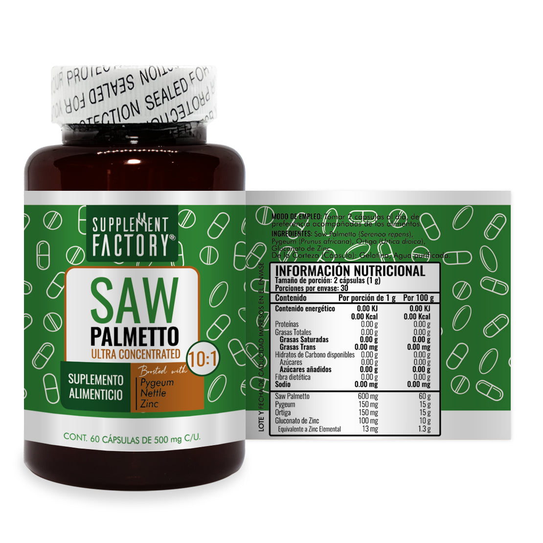 Saw Palmetto 10:1 60 cápsulas