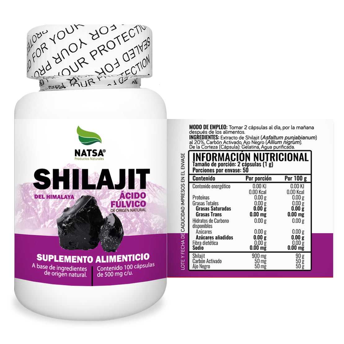 Shilajit 100 cápsulas