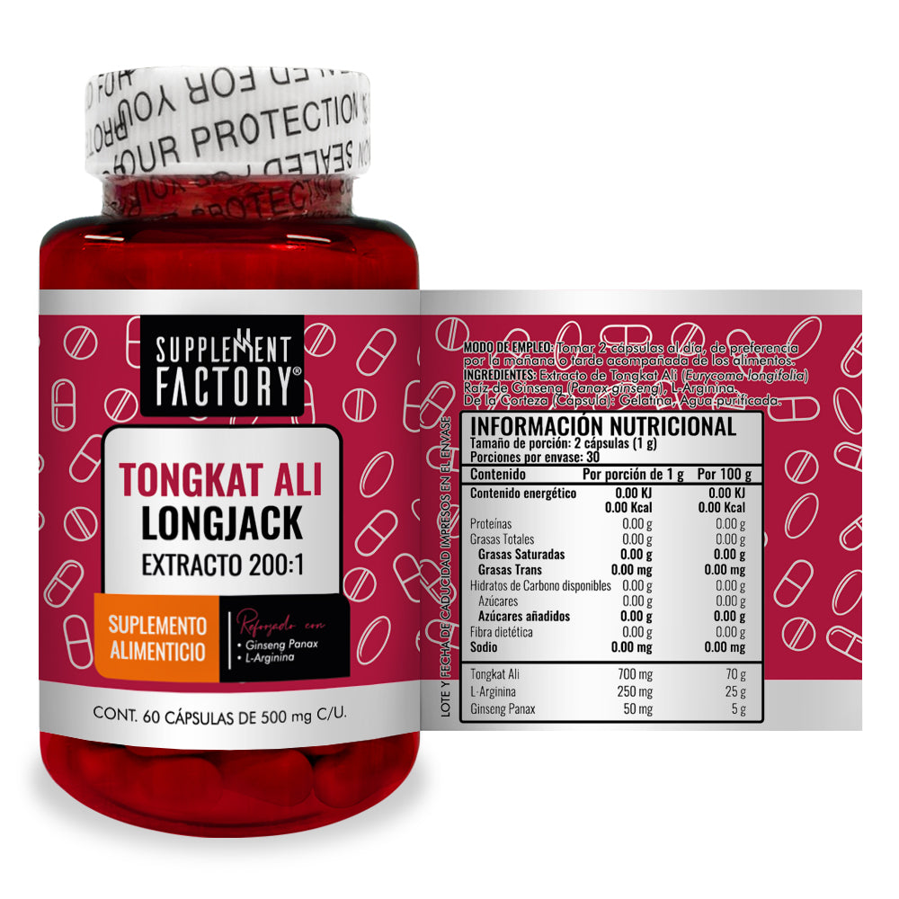 Tongkat Ali Longjack 60 cápsulas