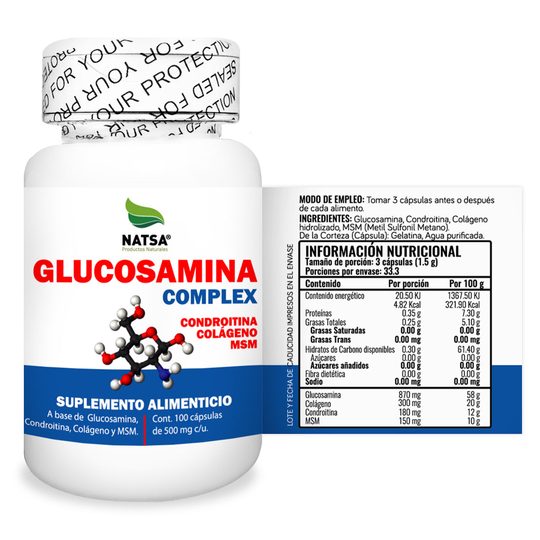Glucosamina Complex 100 cápsulas