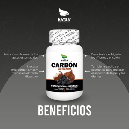 Carbón Activado 100 cápsulas