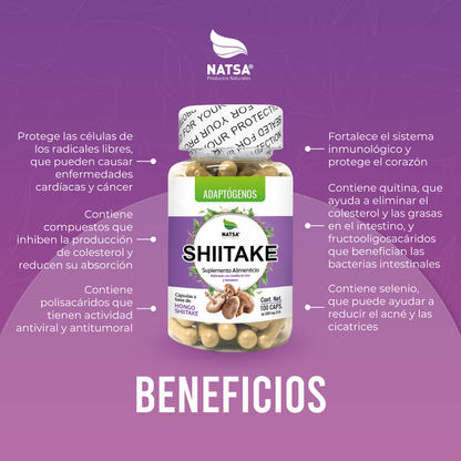 Shiitake 100 cápsulas
