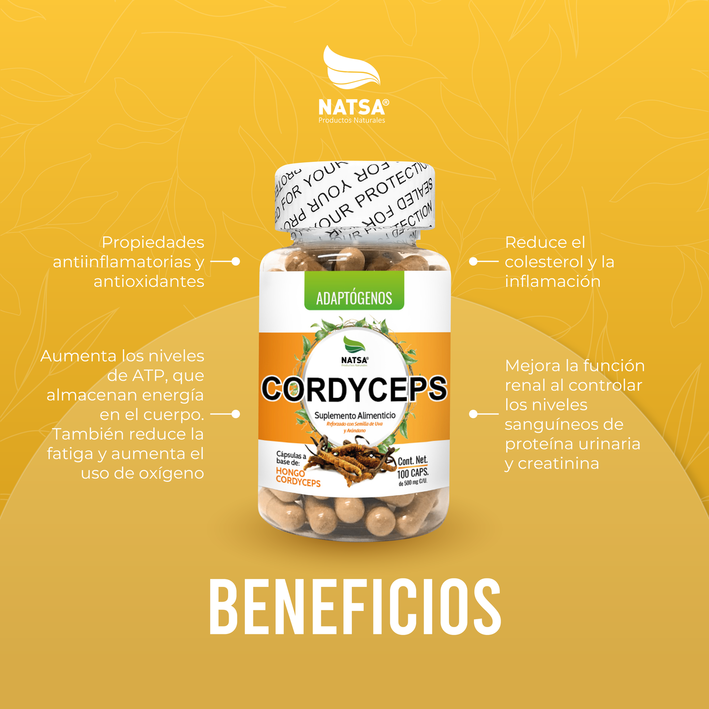 Cordyceps 100 cápsulas