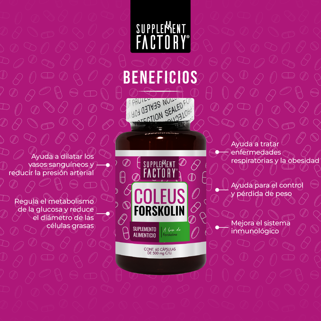 Forskolina Coleus 60 cápsulas