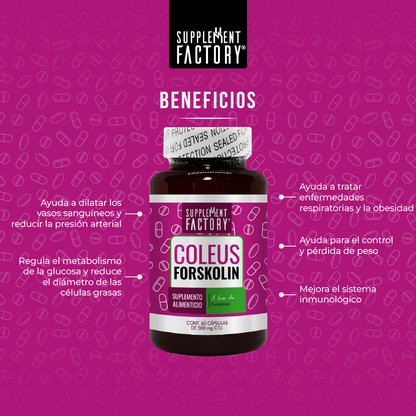 Forskolina Coleus 60 cápsulas
