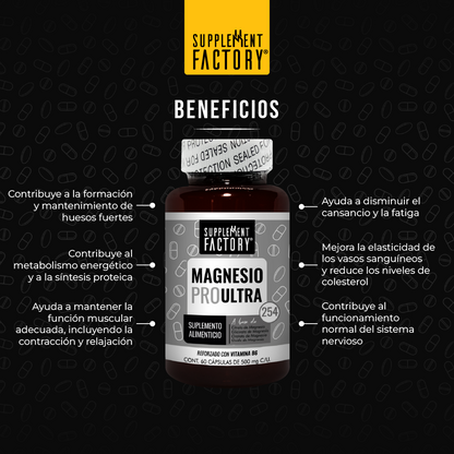 Magnesio Pro Ultra 60 cápsulas