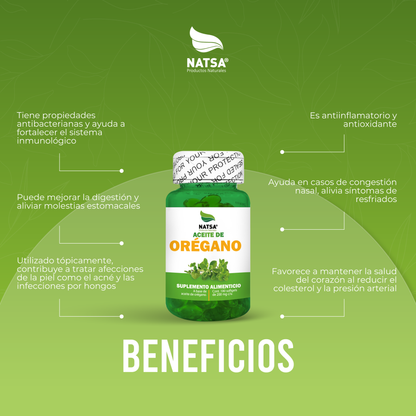Aceite de Orégano 100 cápsulas