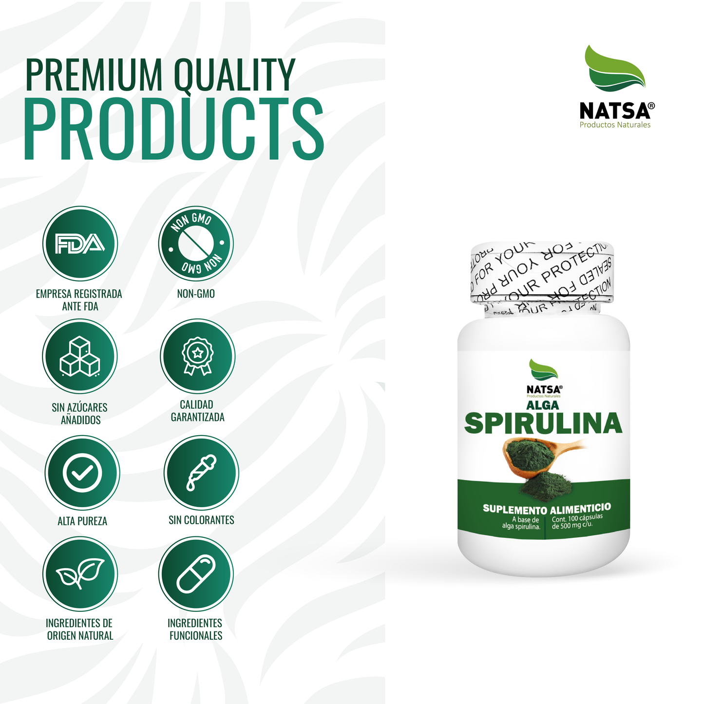 Alga Espirulina 100 cápsulas