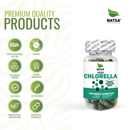 Chlorella 100 cápsulas