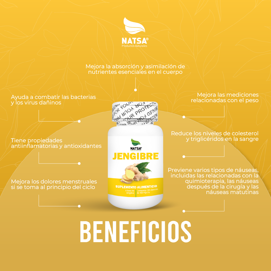Jengibre 100 cápsulas