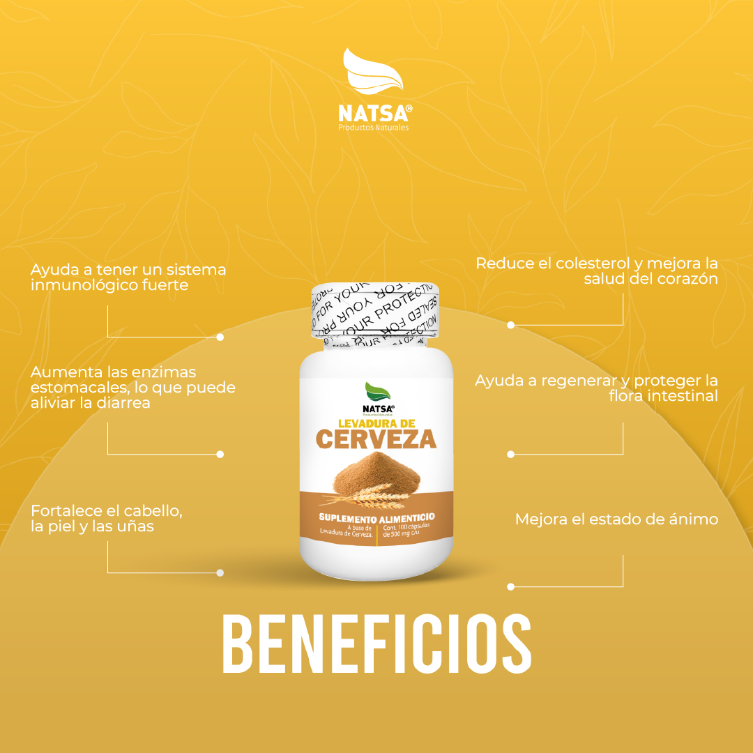 Levadura de Cerveza 100 cápsulas