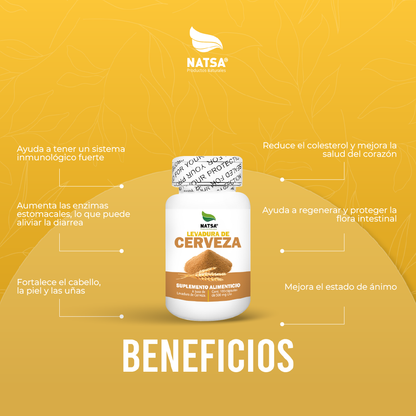 Levadura de Cerveza 100 cápsulas
