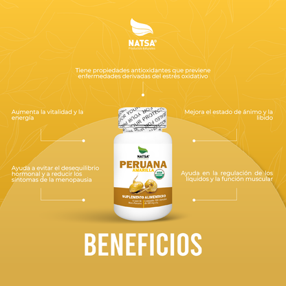 Maca Peruana Amarilla 100 cápsulas