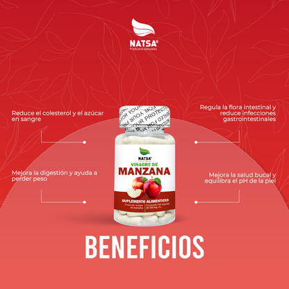Vinagre de Manzana 100 cápsulas