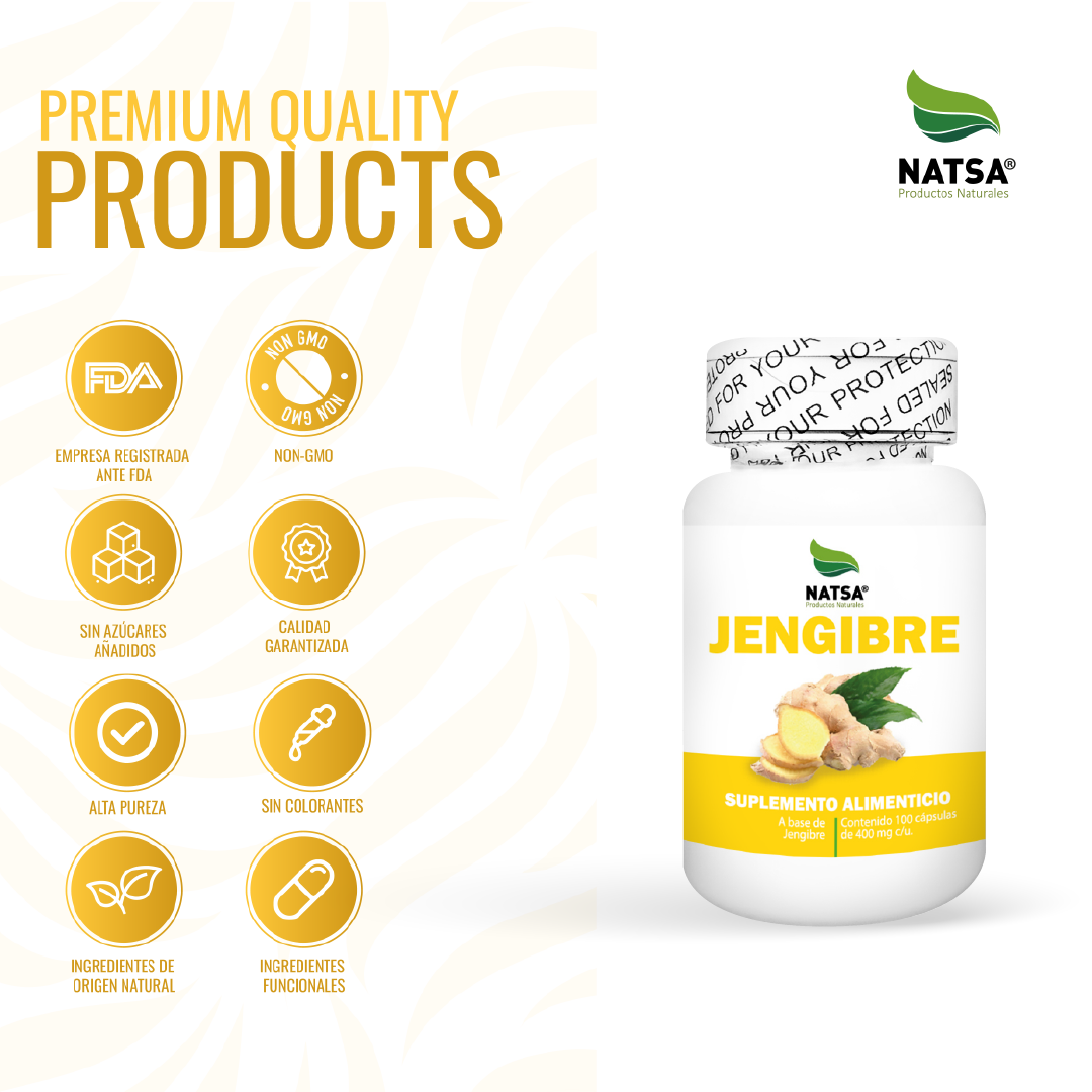 Jengibre 100 cápsulas