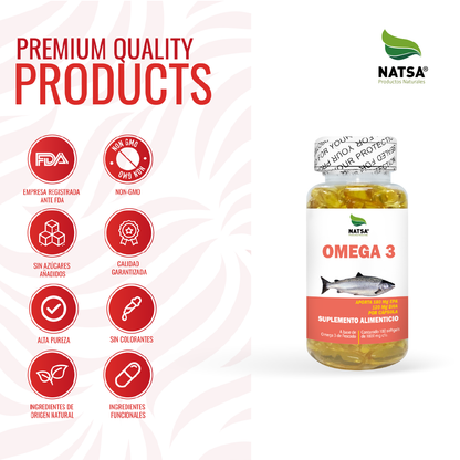 Omega 3 Aceite de Pescado 100 softgels