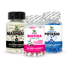 Pack Antiestrés y Cabello Fuerte (frascos de 100 Caps C/u)