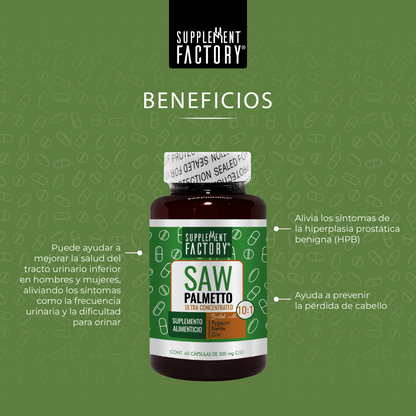 Saw Palmetto 10:1 60 cápsulas