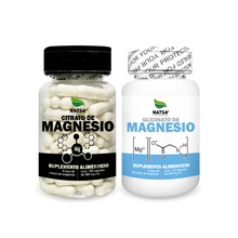 Pack Citrato de Magnesio y Glicinato de Magnesio