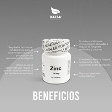 Zinc 20 mg 100 tabletas