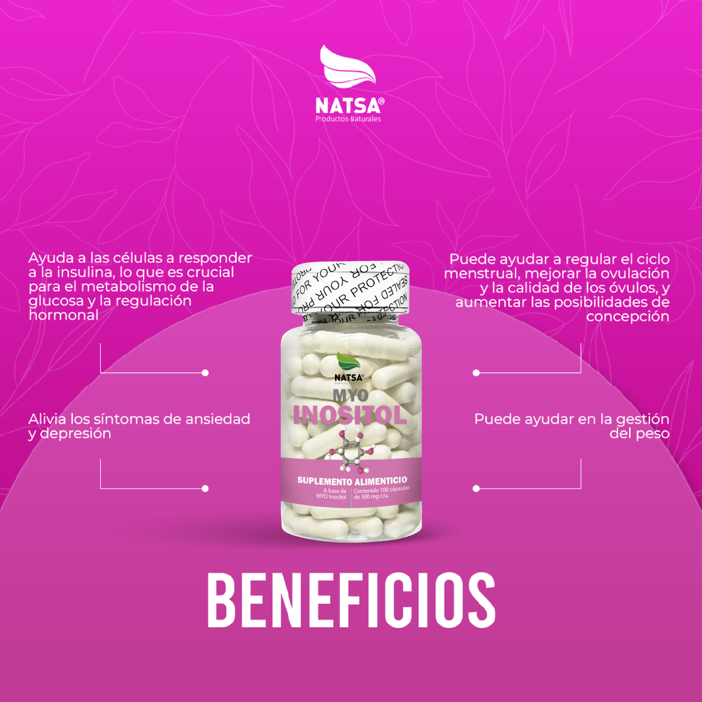 Myo Inositol 100 cápsulas