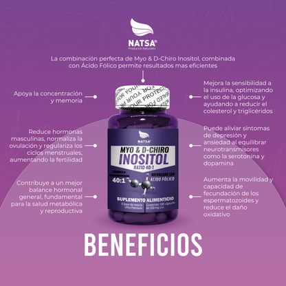 Myo & D-Chiro Inositol 40:1 100 cápsulas