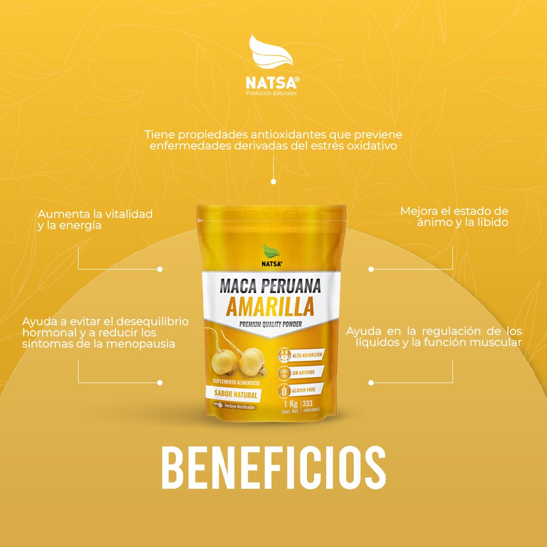Maca Peruana Amarilla 1 kg